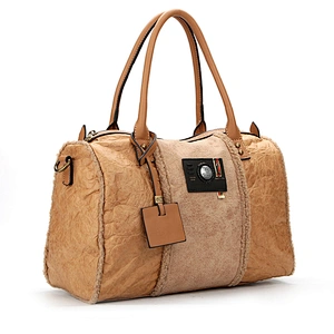7910- High Quality Kraft Material Fashion Style Women's Tote bag Unique Design Pillow Bags European Style Female Shoulder Bags