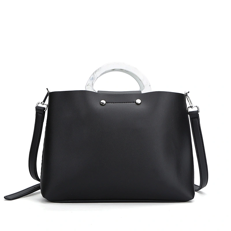 #10360 2020 Tariff Free Myanmar made latest fashion design custom sustainable PU leather tote bag luxury handbags for women