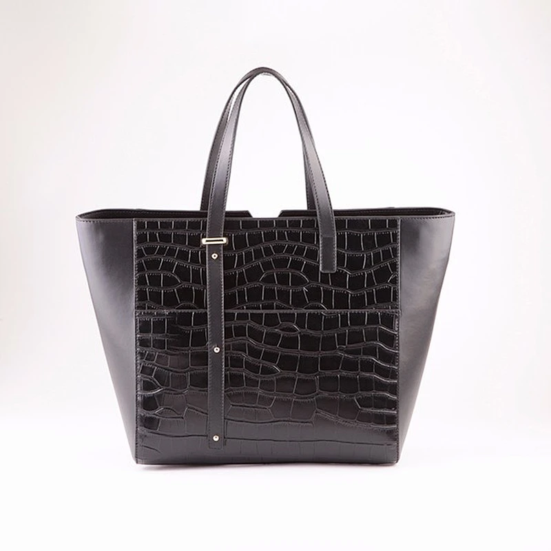 5155 - European Fancy Style Top Layer 100% Genuine Leather Handbags Pure Leather Bags for Women