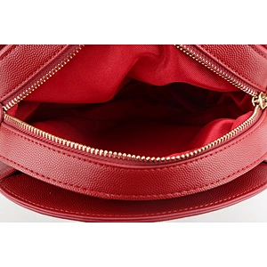 #8974 2019 BSCI Authorized Myanmar manufacturer Free customized red round shaped handbag round crossbody bag