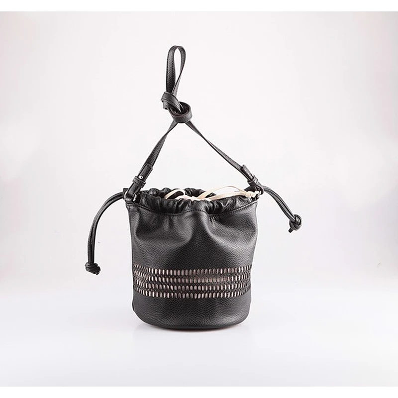 3405 Latest factory wholesale ladies laser drawstring fashion bucket shaped shoulder bag