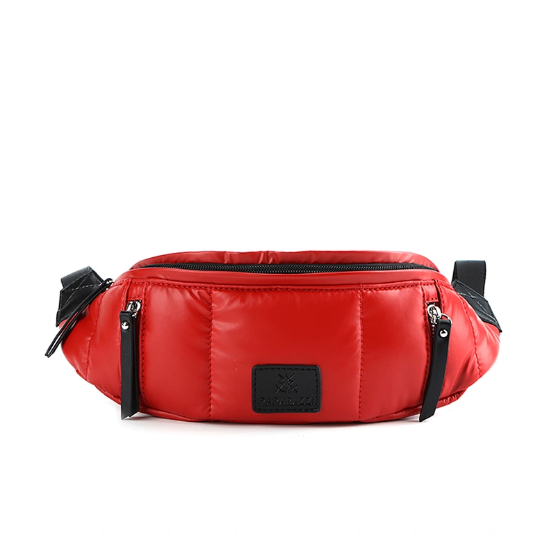 #10690 2020 Tariff Free Myanmar factory made latest fashion custom lady designer tactical faux leather waist bag women