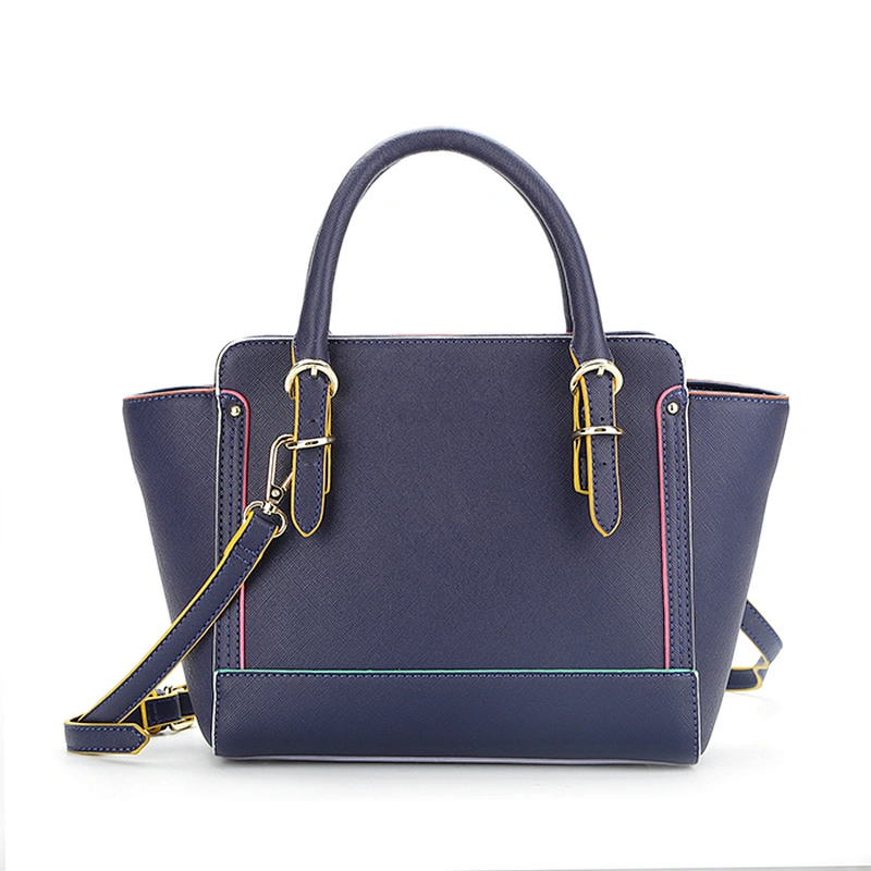 #8593 Tax Free Myanmar made new style fashion design custom saffiano PU leather ladies tote bags luxury handbags for women