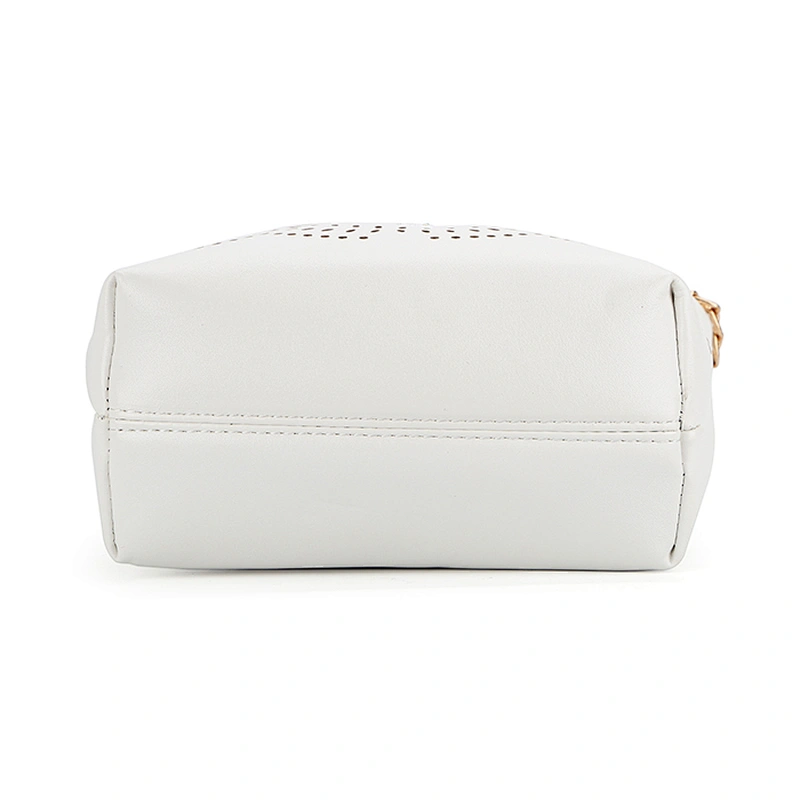 8497-White color laser printing saffiano tote bags newest designs