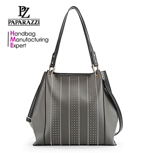 8819 custom design popular fashion fake leather lady handbags for 2018