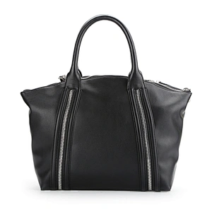4124 Hot sale style super quality black PU leather OEM women handbag