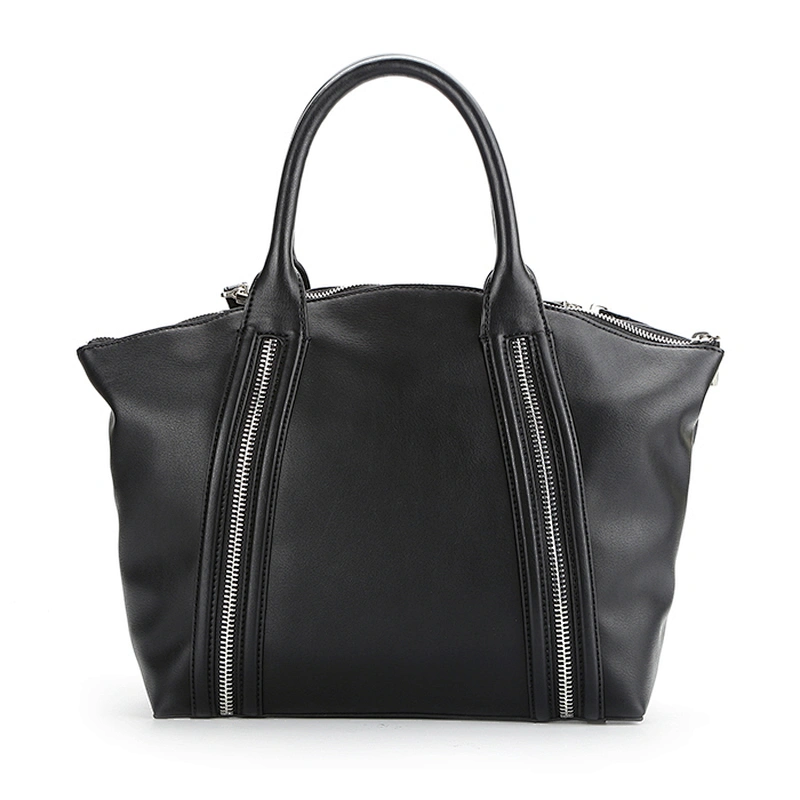 4124 Hot sale style super quality black PU leather OEM women handbag