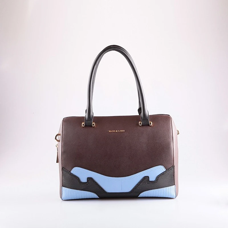 4647 2016 Fashion western ladies hand designer PU pattern multi color leather handbag made in China