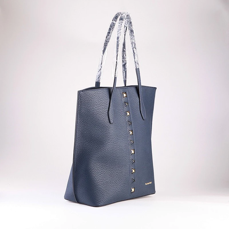 5067 Popular fashion saffiano pu leather woman shopping big bag totes