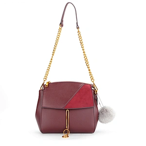 8663 Paparazzi Handbag Manufacturer Since 1992 2018 New Arrival Pom Pom Women PU Leather Shoulder Bag