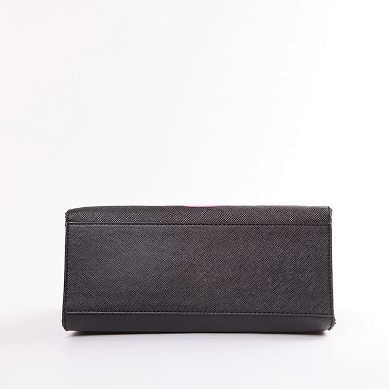 3927-Italian style saffiano jacquard smile face brand handbag