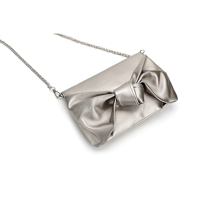 8630 Paparazzi 2018 hot sale fashion big butterfly knot evening bag high quality pu lady clutch bag