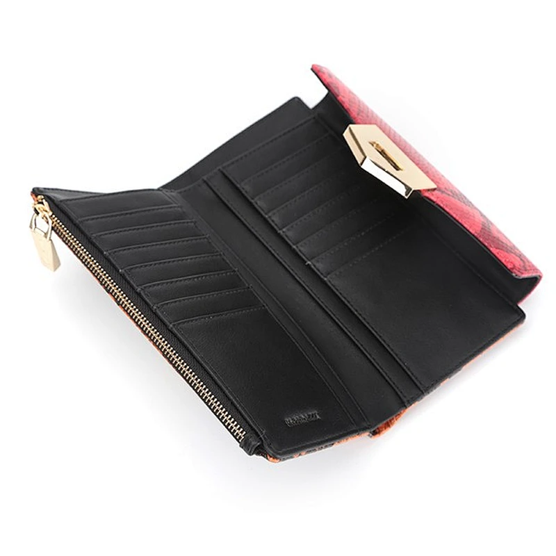 6541-2019 spring & summer style new designs multi-color snake clutch wallets Guangzhou manufacturer