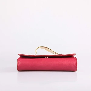 4441-Chain shoulder strap genuine leather clutch purse women wallet ladies