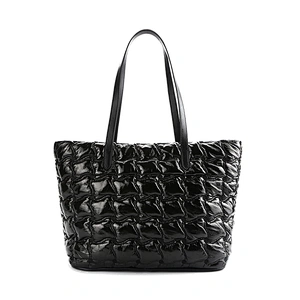 #10776 Made in Myanmar Tax Free latest fashion designer custom large ladies tote bags PU leather luxury handbags for women