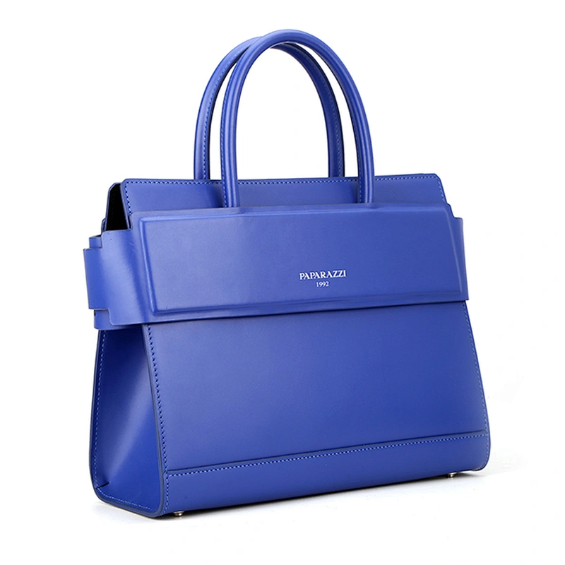 7214 P&S southeast Asia TAX FREE Factory knot decorative flap closure 2018 blue color fashion elegance lady handbag