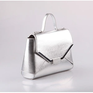 5292-New style best selling design fancy silver metallic saffiano PU women shoulder bags