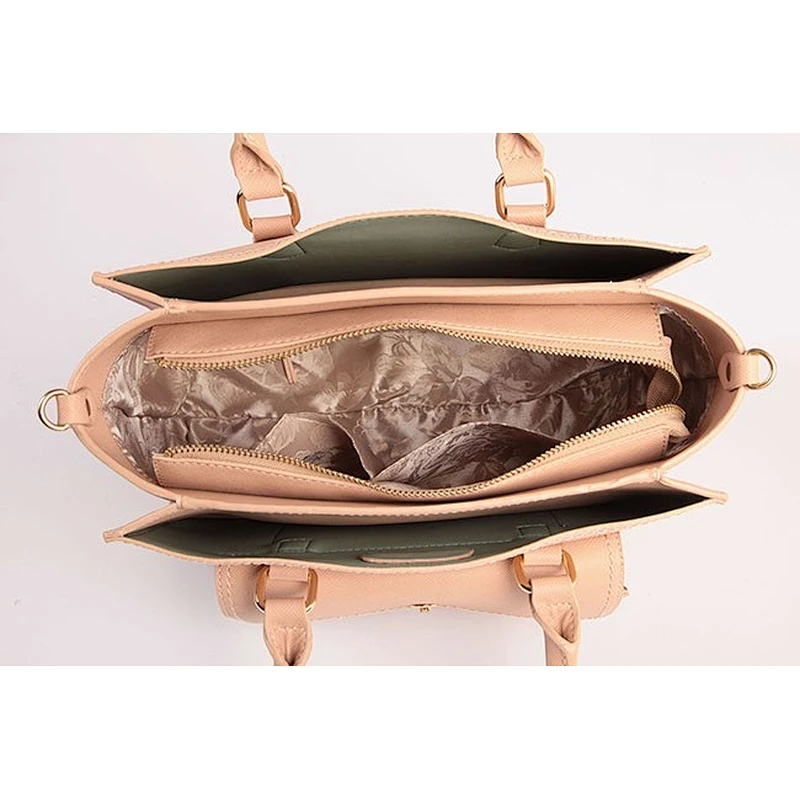 4040-2018 Best sell ladies original design double face PU satchel handbags