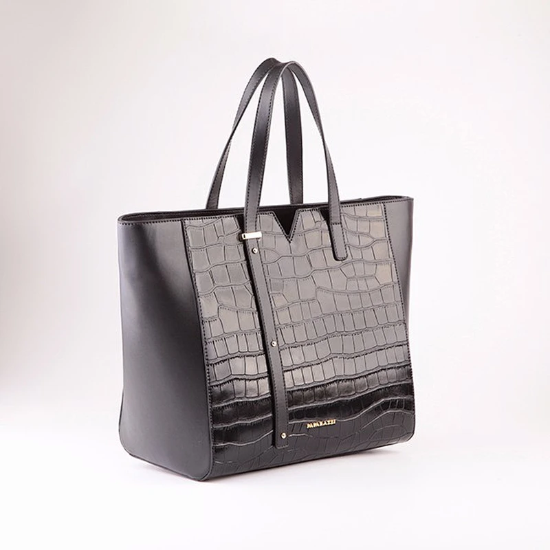 5155 - European Fancy Style Top Layer 100% Genuine Leather Handbags Pure Leather Bags for Women