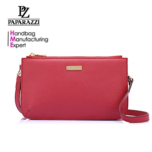 CC2046D- Soft Saffiano PU Leather Handbag Fashion Design Clutch Bags for Girls
