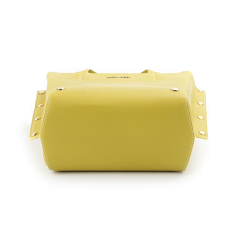#8972 BSCI authorized TAX FREE factory made no lining studs decorative young women's art handbags models handbags