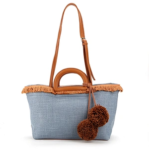 7915 Rural style durable fashion ladies tote bag canvas bag