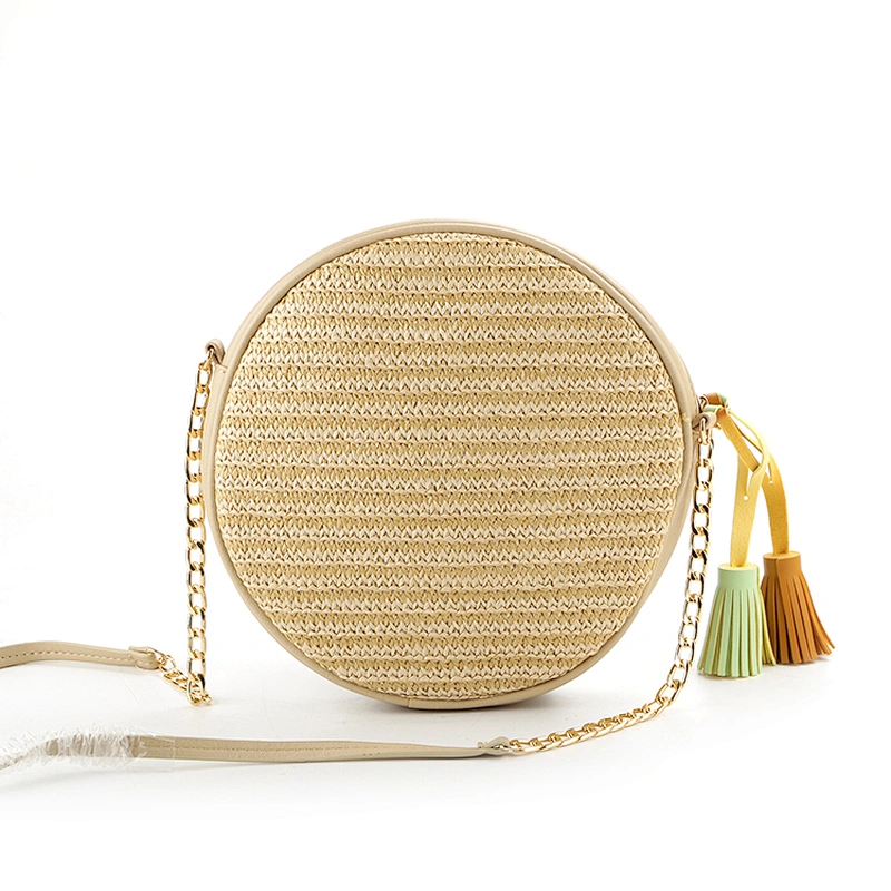 8991 Fashion design Linen lady crossbody woven Bag brands