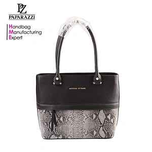 6254 2017 new arrival fashion lady tote bag elegant design high quality python PU handbag