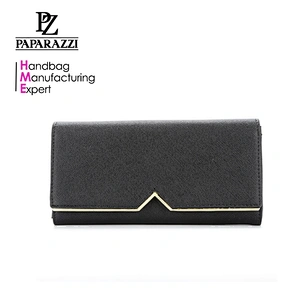 7085- Quality factory bifold wallet clutch fashion ladies card holders saffiano leather purse