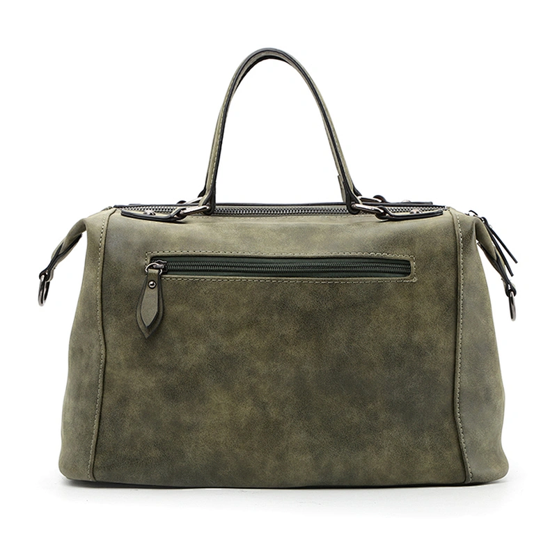 8823-Brand new fashion quilted two tones PU leather satchel bags