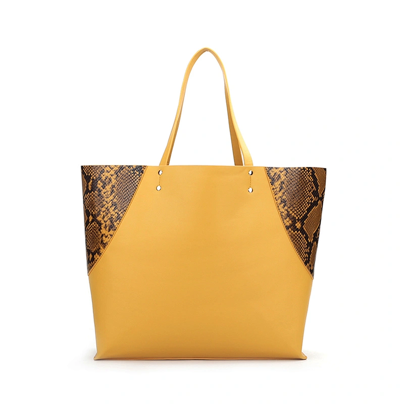#10362 Paparazzi 2019 designer new arrival hot sale fashion lady snake skin pu leather tote bag luxury waterproof women handbag