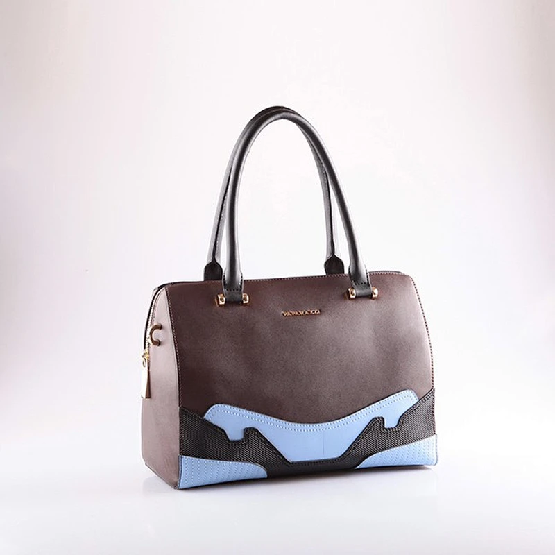 4647 2016 Fashion western ladies hand designer PU pattern multi color leather handbag made in China