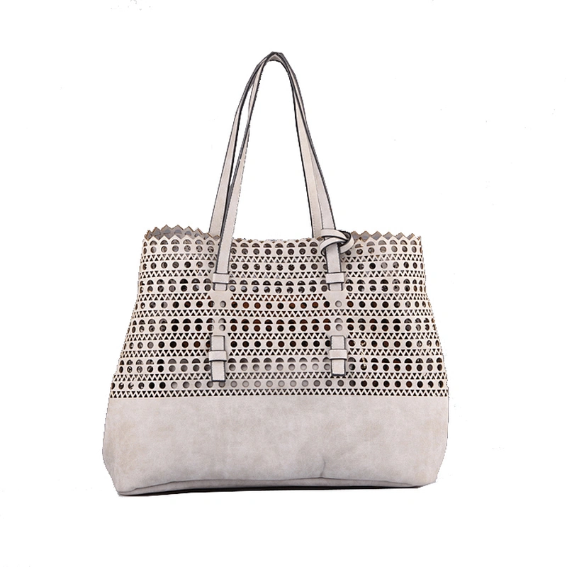 3722-1 Newest Fashion Lady Tote Bag for 2017 Summer High Quality Leopard Laser Perforated Pouch Tote Bag