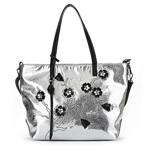 #8836 Myanmar manufacturer latest fashion designer custom waterproof beauty PU leather shopping bag luxury handbags for women