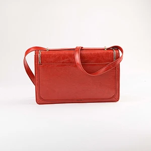 5838 Paparazzi latest wholesale new model lady hand made handbags PU leather gold chain decorate crossbody bag