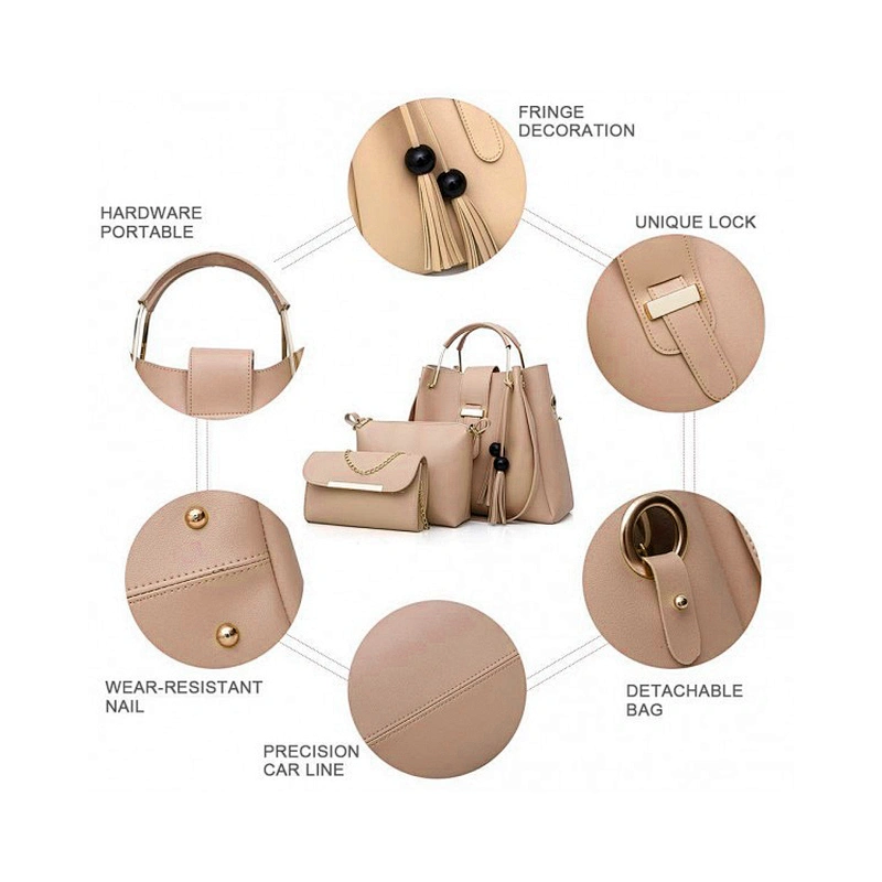 ZB001- TAX FREE manufacturer 2019 new brand fashion bags women handbags set ladies pu leather shoulder bags handbag set