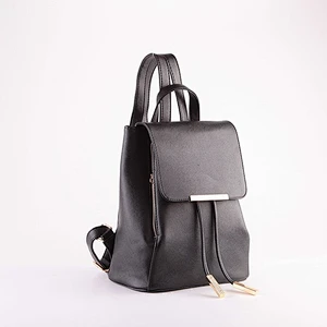 4784 Wholesale Best Price Black Plain Saffiano PU Ladies Backpack 2018
