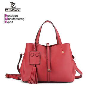 8286-2 in one double side PU lichee pattern PU handbags factory wholesale