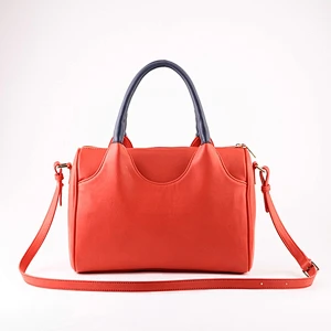 5104 Wholesale trade show vegan leather bowling signature woman handbag bolsa