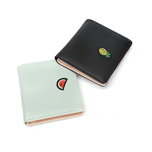 7109-BSCI audit factory green color cheap price promotion small wallets