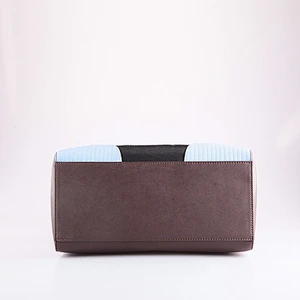 4647 2016 Fashion western ladies hand designer PU pattern multi color leather handbag made in China