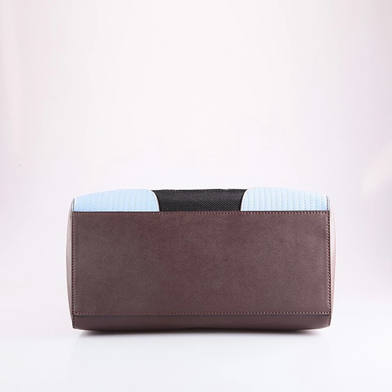 4647 2016 Fashion western ladies hand designer PU pattern multi color leather handbag made in China