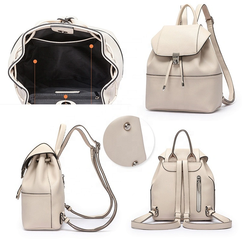 #ZB003 Tax Free Myanmar made mochilas hot sale latest fashion design custom waterproof women backpack faux leather backpack bag