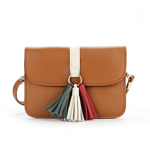 8659# 2019 China suppliers wholesale latest high fashion designer women custom crossbody bag new ladies clutch bag with tassel