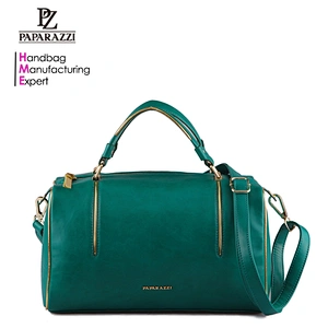 4796-Fashion trendy hot sale elegant ladies metallic material trim green doctor bag
