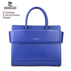 7214 P&S southeast Asia TAX FREE Factory knot decorative flap closure 2018 blue color fashion elegance lady handbag