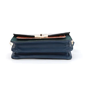 6538- Hot sale trendy exotic skin handbag ladies crossbody bag high quality snake PU shoulder bag