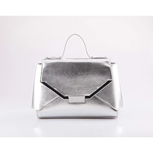 5292-New style best selling design fancy silver metallic saffiano PU women shoulder bags