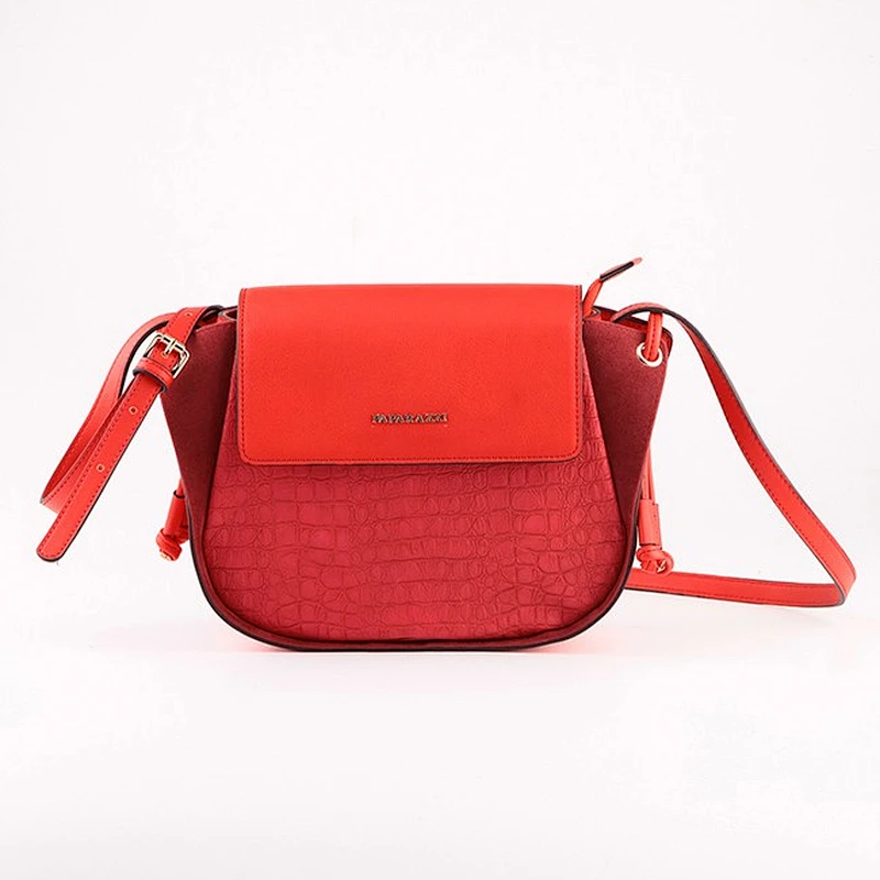 5098- Hot sale ladies crocodile skin waterproof cross body saddle bag