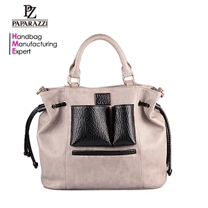 4394-Custom high quality ladies bucket handbags woman carteras wholesale china